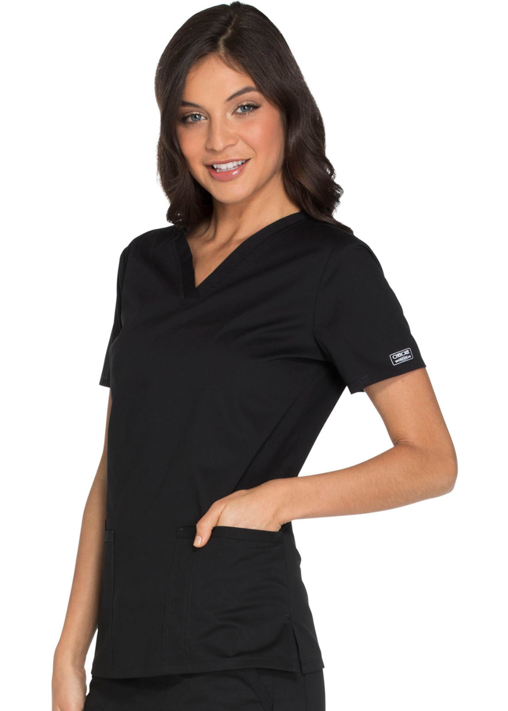 Cherokee WW Core Stretch  V-Neck Top WW630