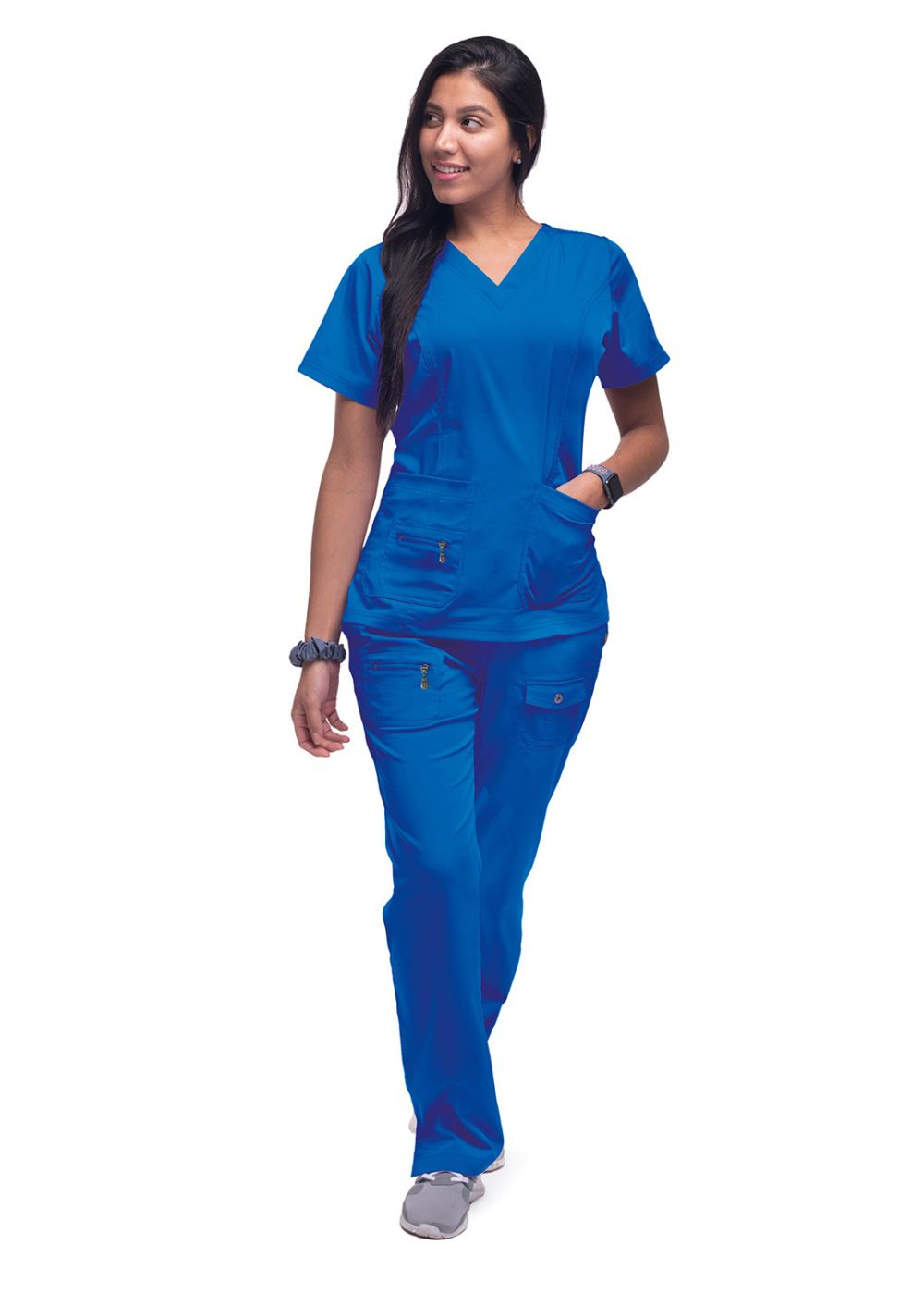 ADAR Elevated V-Neck Scrub Top w/ Zipper P4212 ( paired with #4100 pant or #7104 jogger)