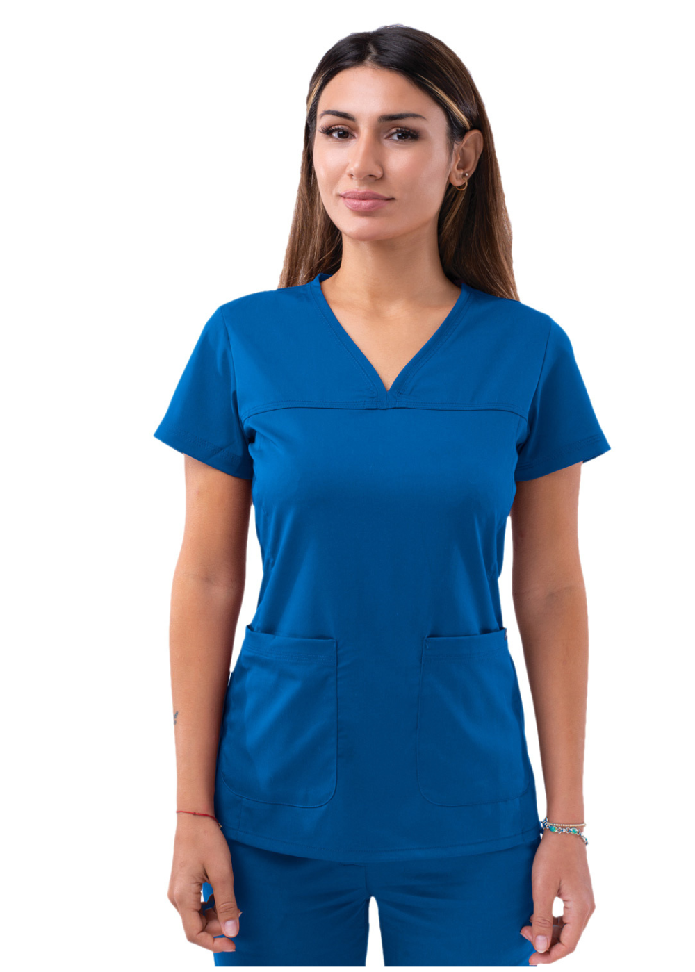 ADAR Sweetheart V-Neck Scrub Top (Without Zipper) P4210