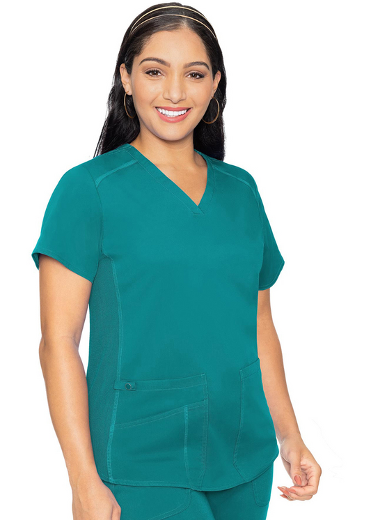 Med Couture V-Neck Shirttail Top #7459 ( pair with cargo pant 7739)