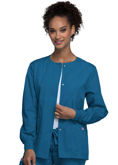 Cherokee WW Originals  Snap Front Warm-Up Jacket  STYLE 4350