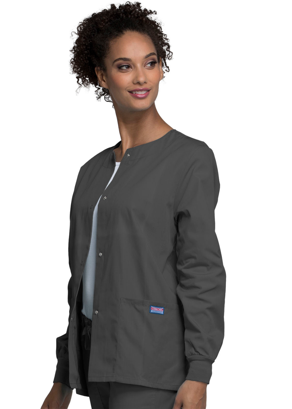 Cherokee WW Originals  Snap Front Warm-Up Jacket  STYLE 4350