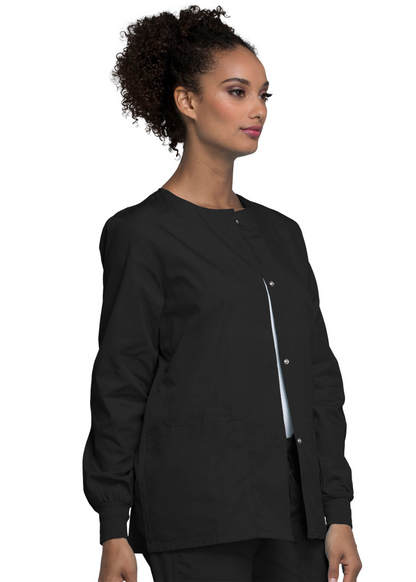 Cherokee WW Originals  Snap Front Warm-Up Jacket  STYLE 4350