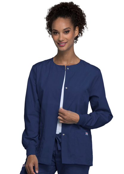 Cherokee WW Originals  Snap Front Warm-Up Jacket  STYLE 4350