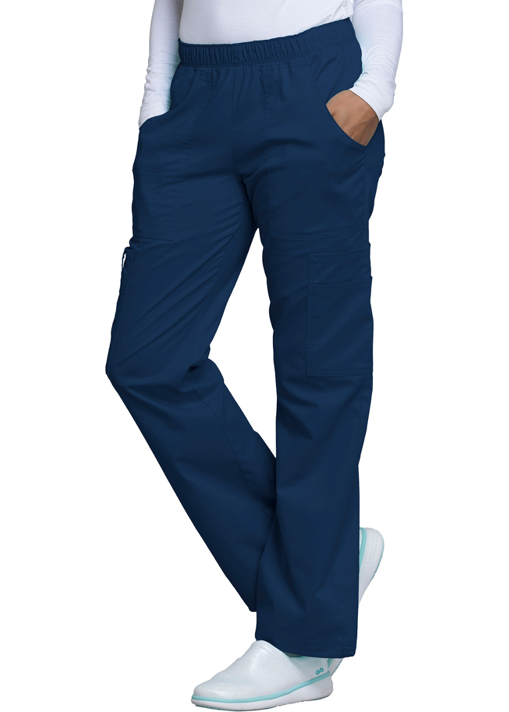 Cherokee WW Core Stretch Mid Rise Pull-On Cargo Pant 4005