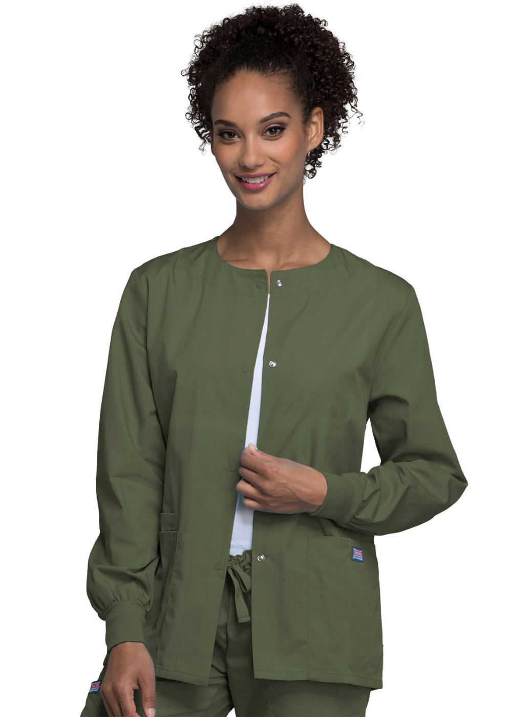 Cherokee WW Originals  Snap Front Warm-Up Jacket  STYLE 4350