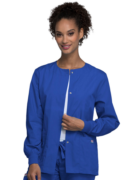 Cherokee WW Originals  Snap Front Warm-Up Jacket  STYLE 4350