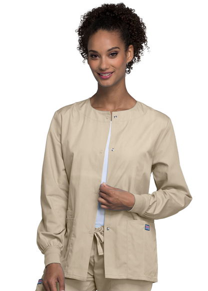 Cherokee WW Originals  Snap Front Warm-Up Jacket  STYLE 4350