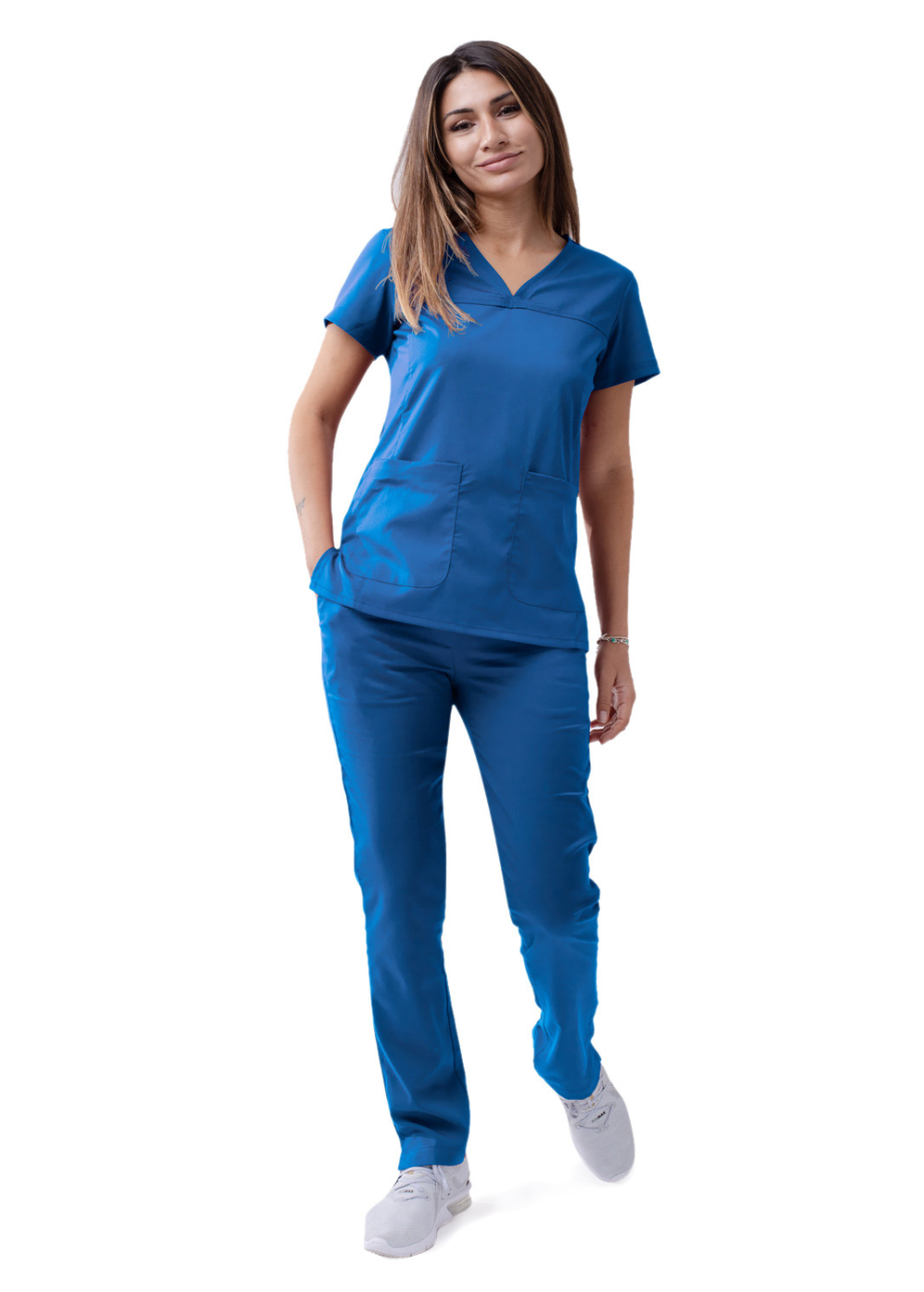 ADAR Sweetheart V-Neck Scrub Top (Without Zipper) P4210