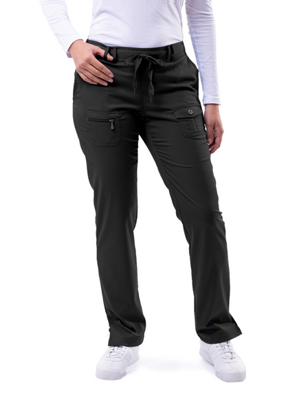 ADAR Women's Slim Fit 6 Pocket Pant P4100 – Honewa Medical Apparel
