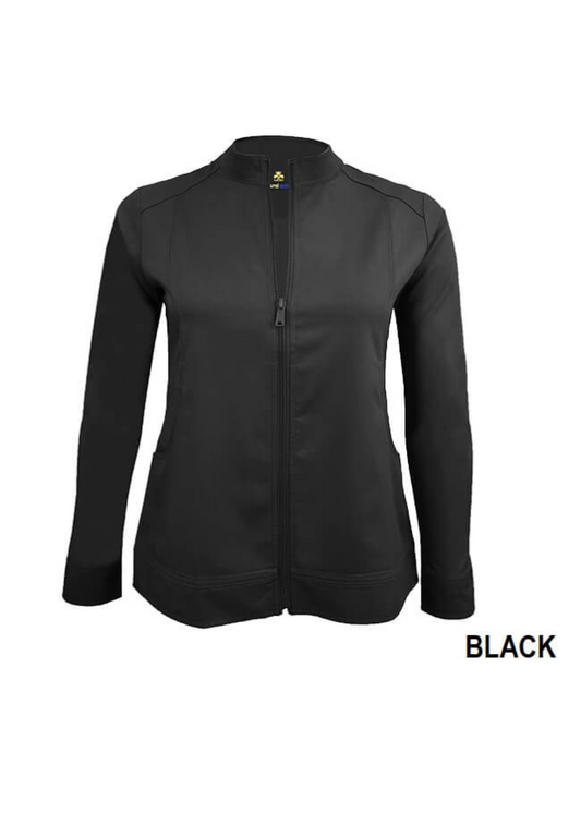 WOMEN’S ULTRA SOFT FRONT ZIP WARM-UP SCRUB JACKET