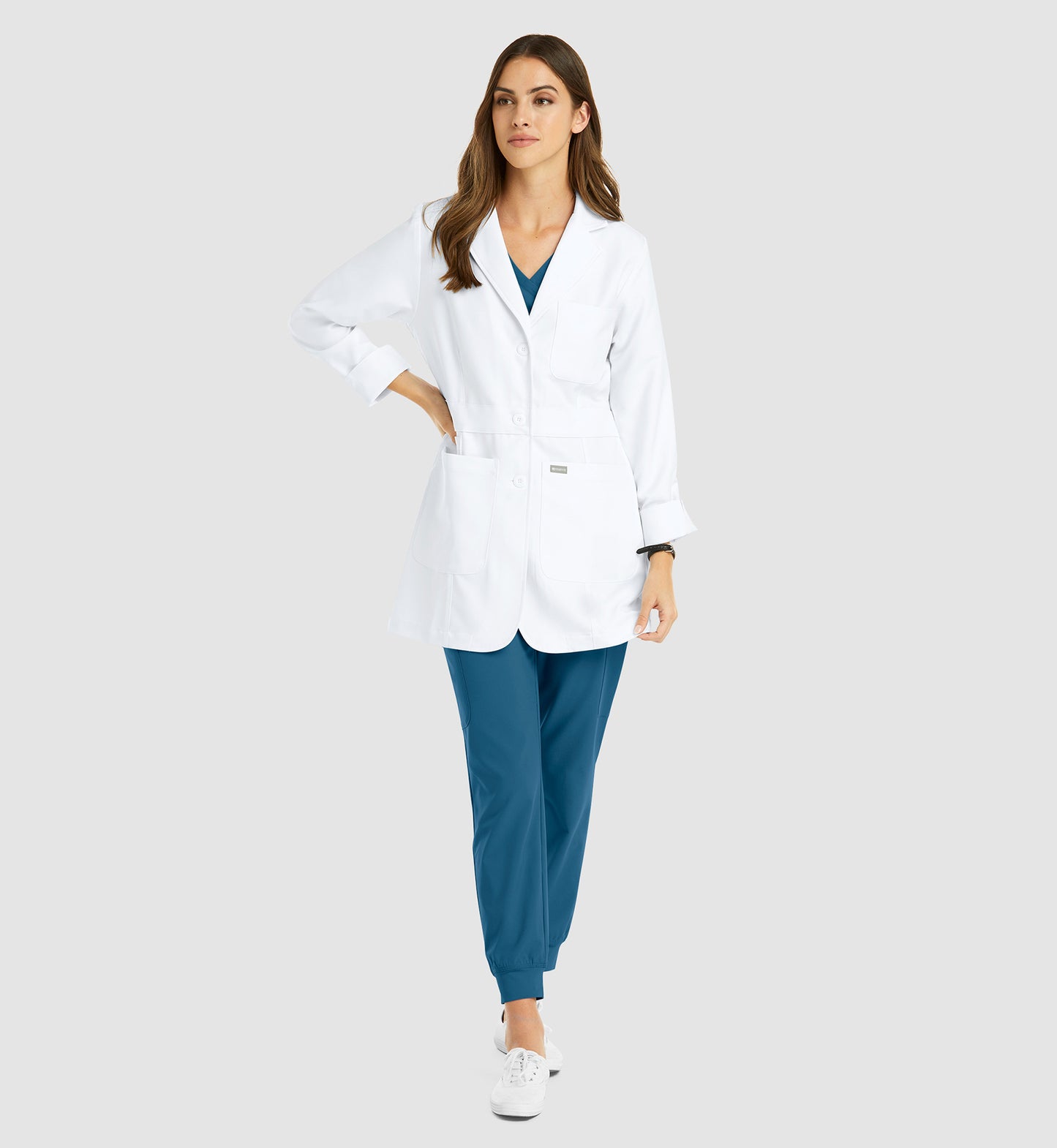 Maevn Women’s Mid Length Lab Coat 32" 5072
