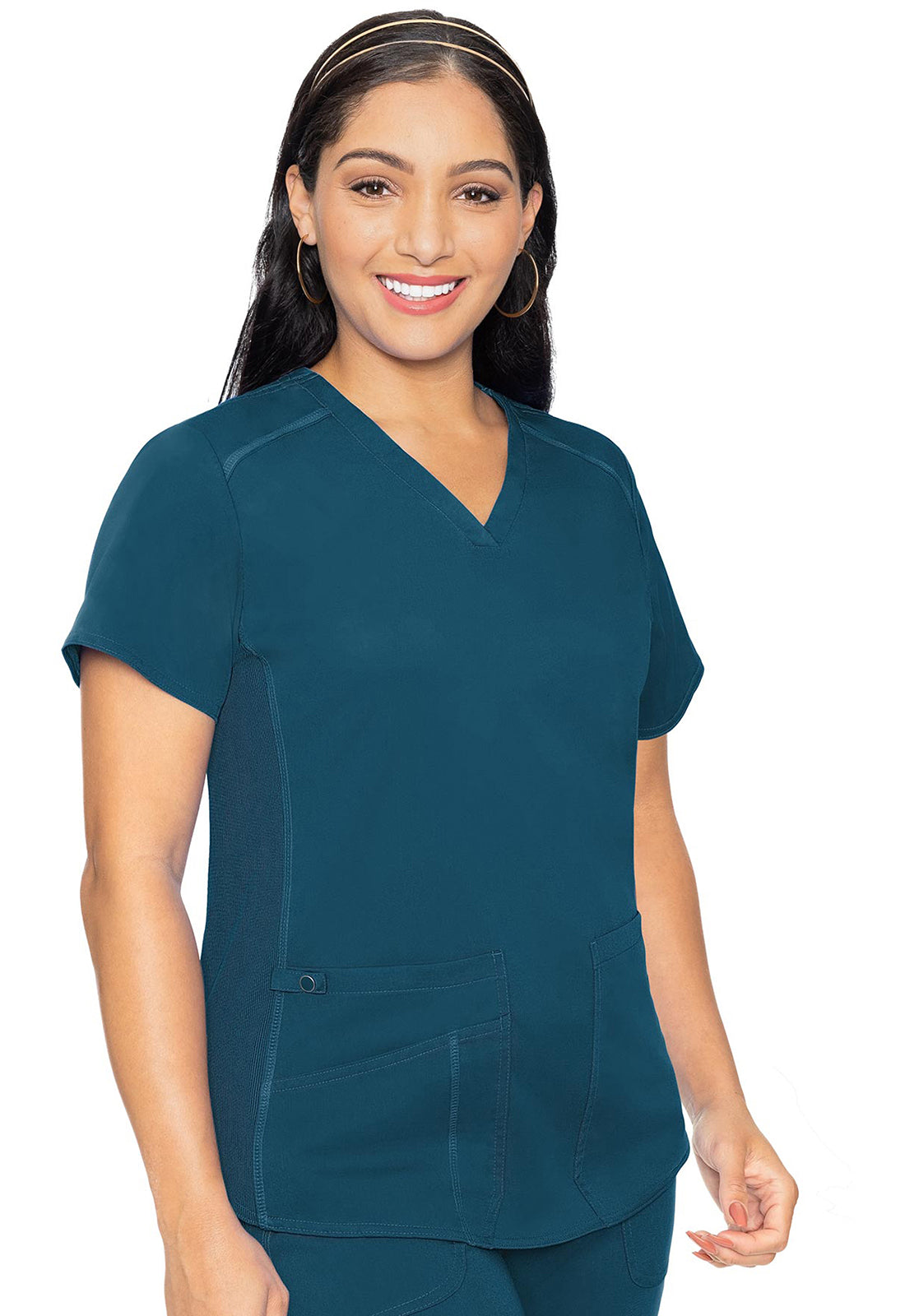Med Couture V-Neck Shirttail Top #7459 ( pair with cargo pant 7739)