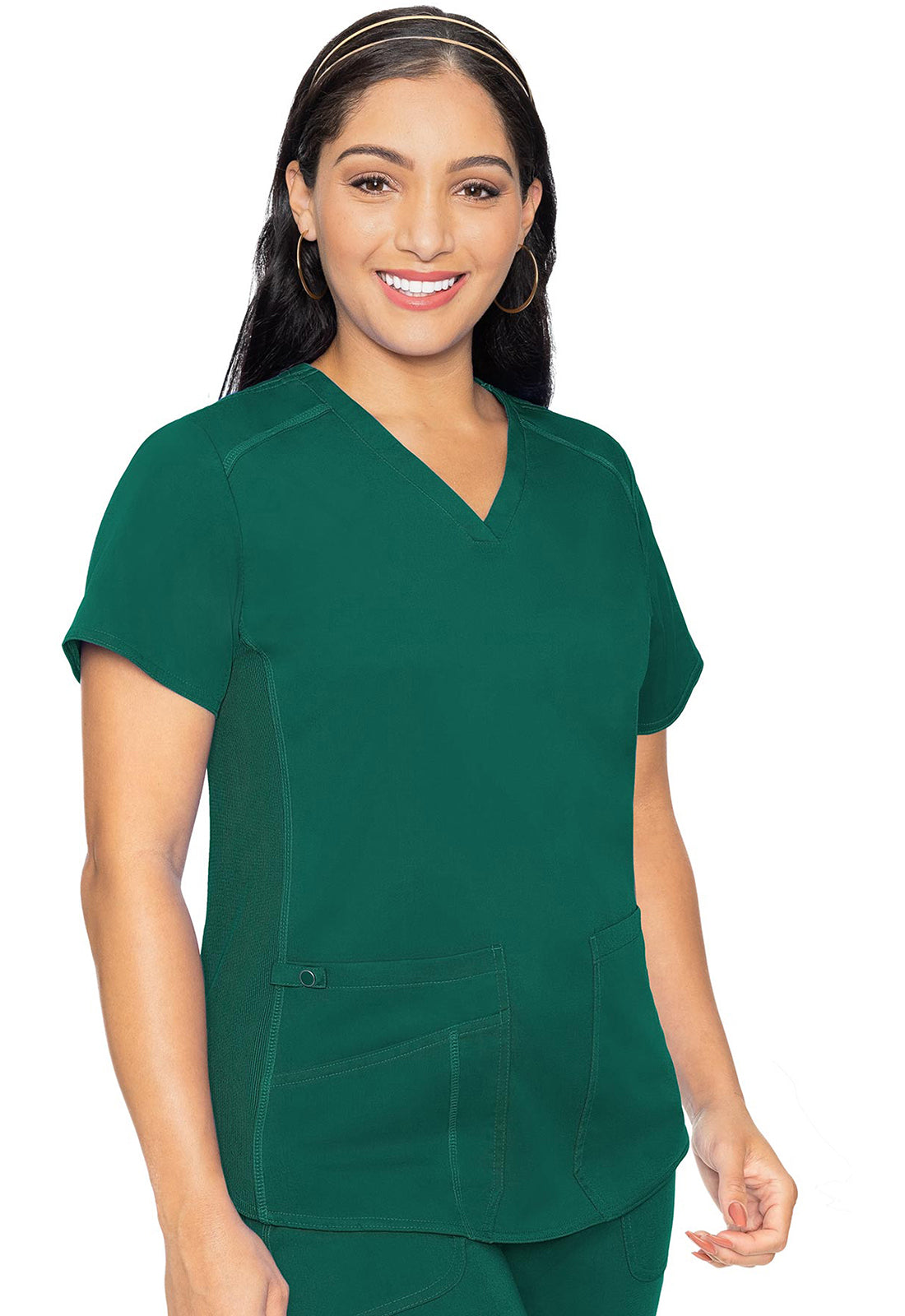 Med Couture V-Neck Shirttail Top #7459 ( pair with cargo pant 7739)