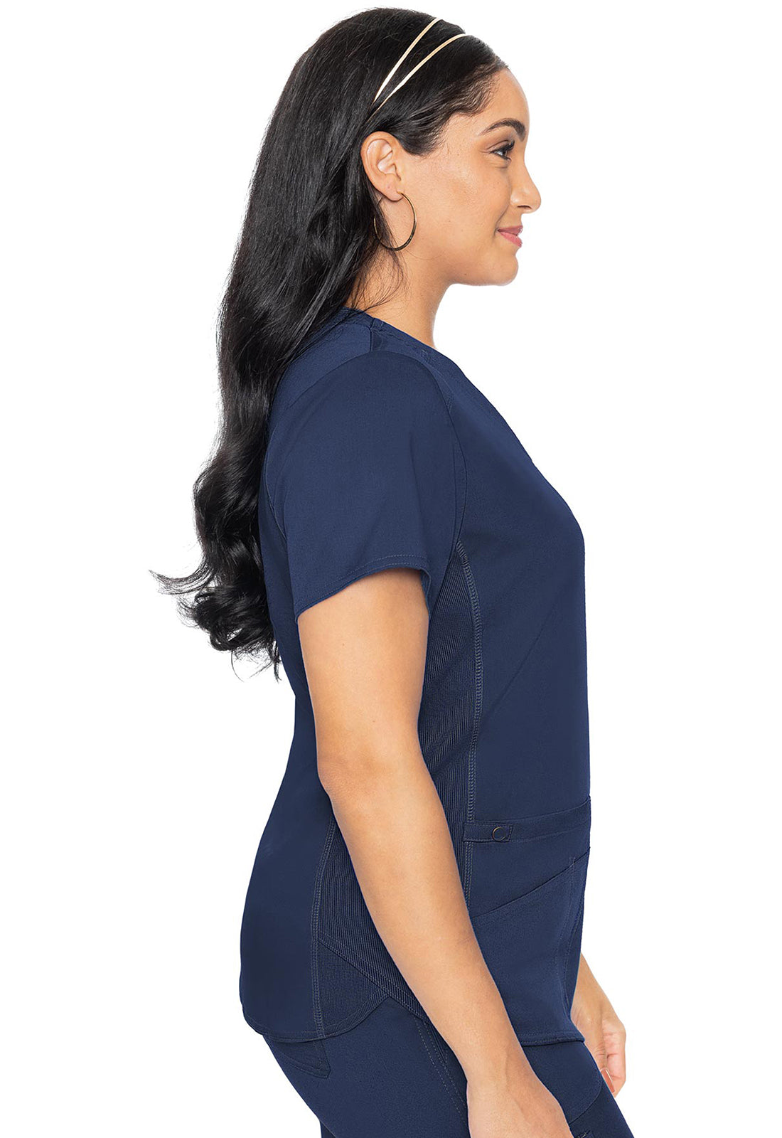 Med Couture V-Neck Shirttail Top #7459 ( pair with cargo pant 7739)